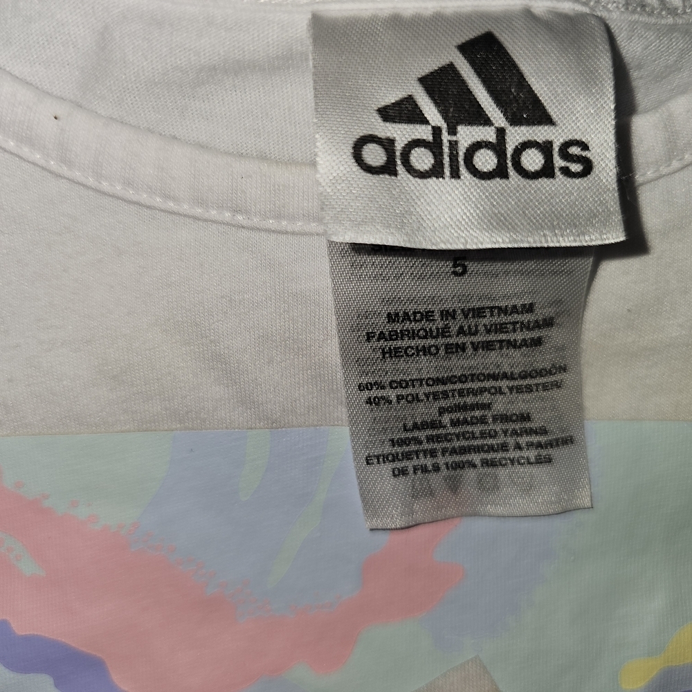 Adidas Kids' Pastel Graphic Tee and Shorts Set - Picture 8 of 13